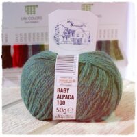 Garn aus Alpakawolle (50g) - meliert / heather – Bild 3