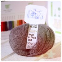 Garn aus Alpakawolle (50g) - meliert / heather – Bild 5