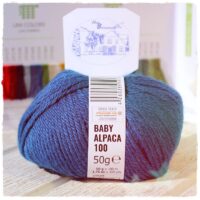 Garn aus Alpakawolle (50g) - meliert / heather – Bild 8