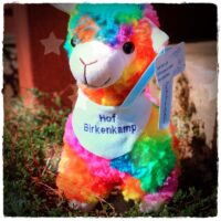 Alpakaplüschtier Regenbogen-Edition (deutsche Handarbeit) – Bild 2