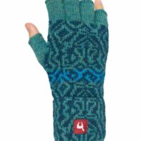 Halbfingerhandschuhe (Jacquard) aus Alpakawolle – Bild 4
