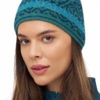 Alpakamütze (Jacquard) mit Baumwollfutter – Bild 6