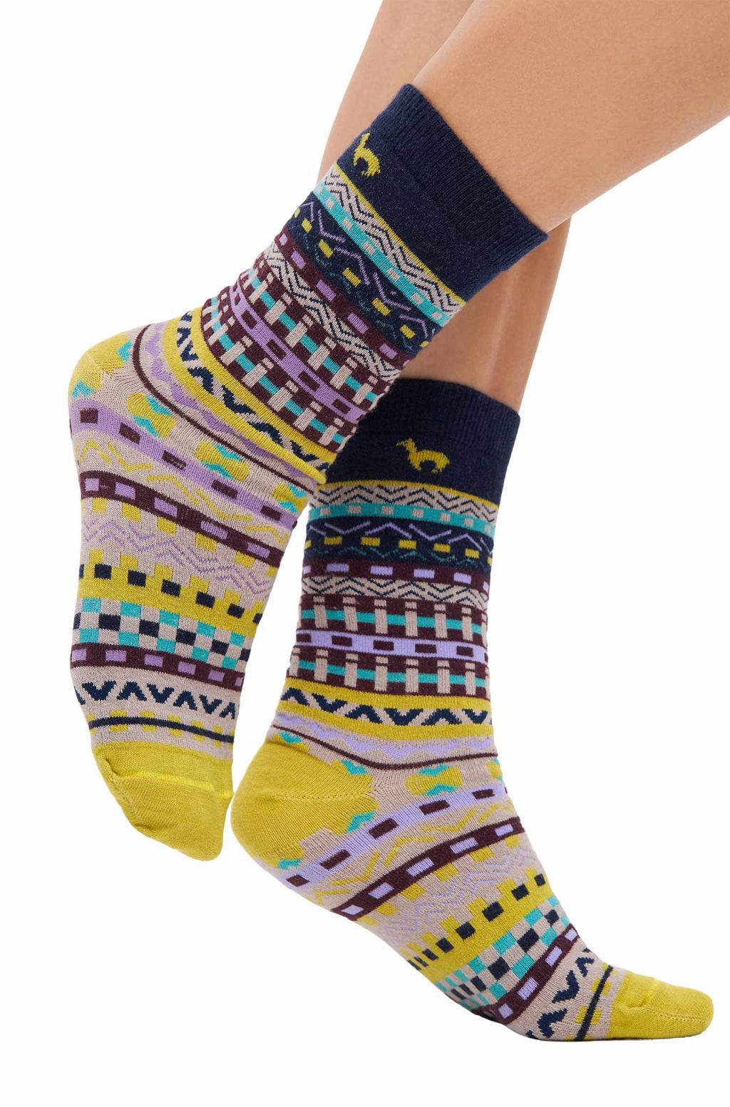 bunte Alpaka-Premium-Socken – Bild 2