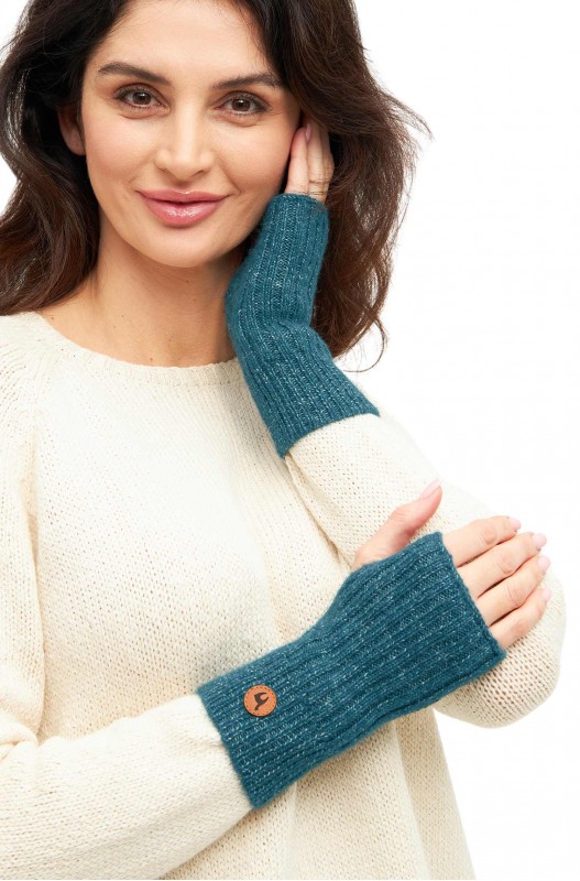 Pulswärmer mit Daumenloch (18cm) – Bild 5